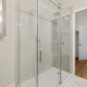 frameless shower glass door bathroom remodel