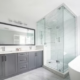 clean bathroom remodel